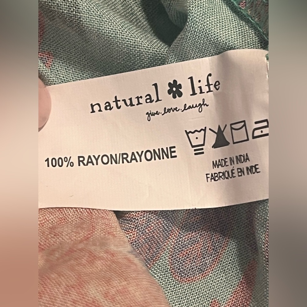 NATURAL LIFE BOHO FLORAL OPEN KIMONO WHIMSY GRUNGE DUSTER ROBE - Picture 10 of 10